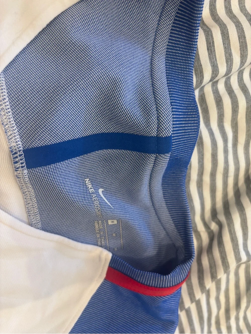 Nike USA Long Sleeve Training Shirt - White & Blue